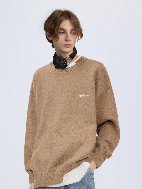 AlanBalen® - Fake Two Basic Classic Sweater AlanBalen