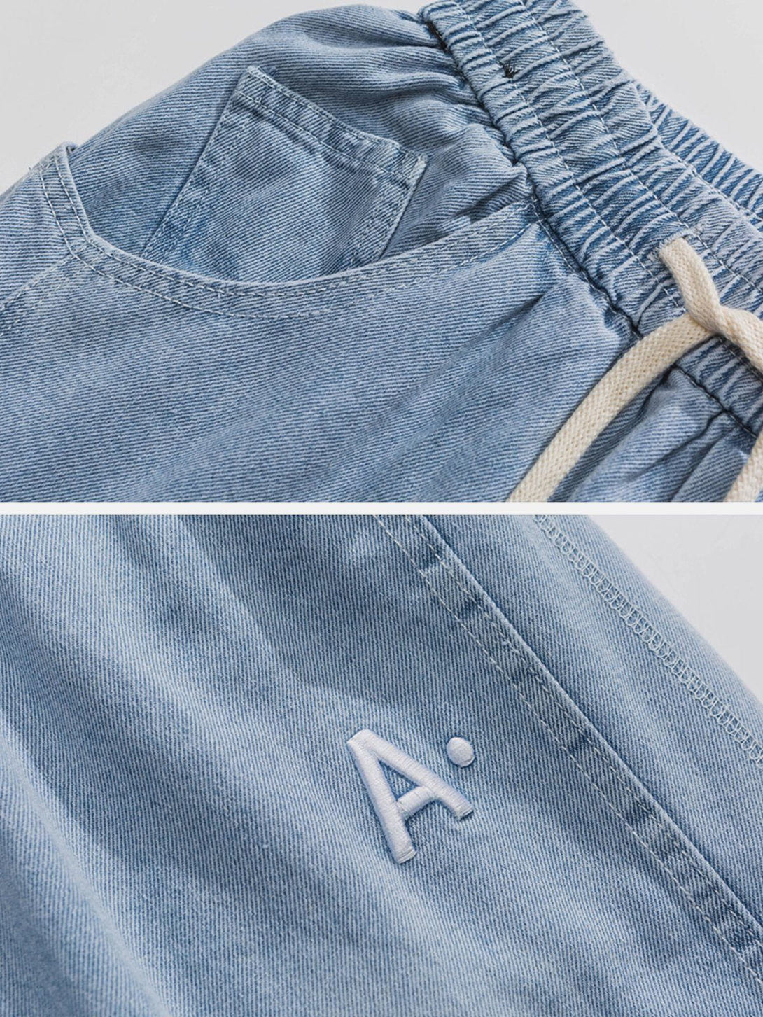 AlanBalen® - Gradient Labelling Jeans AlanBalen