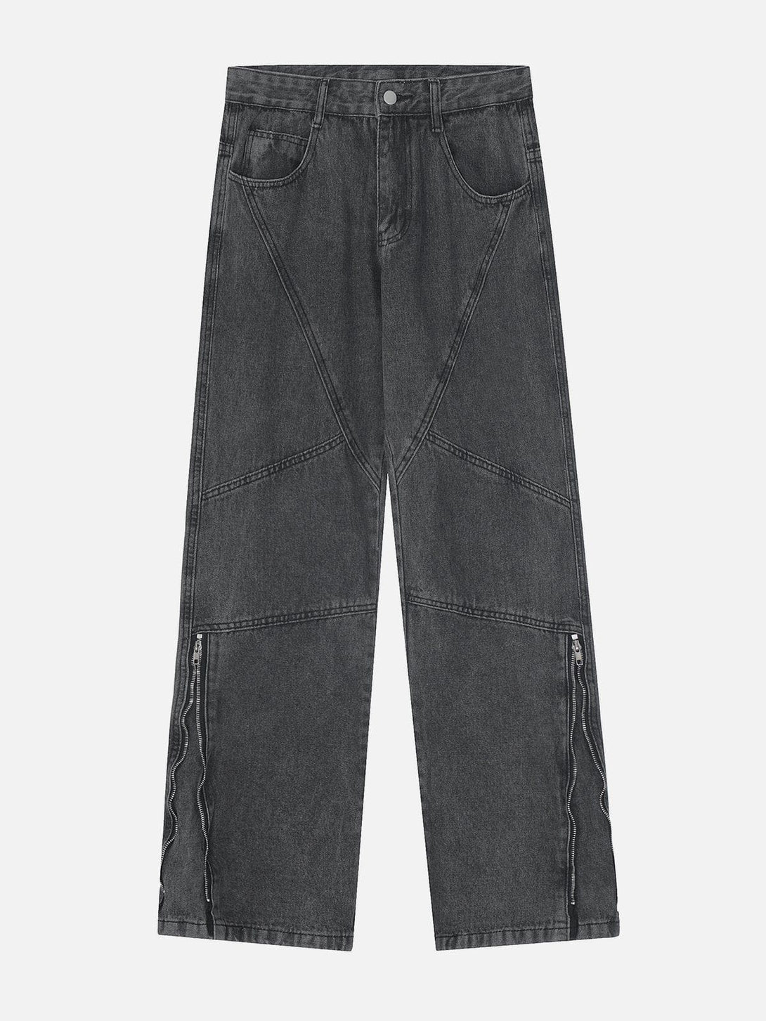 AlanBalen® - Side Zippers Jeans AlanBalen