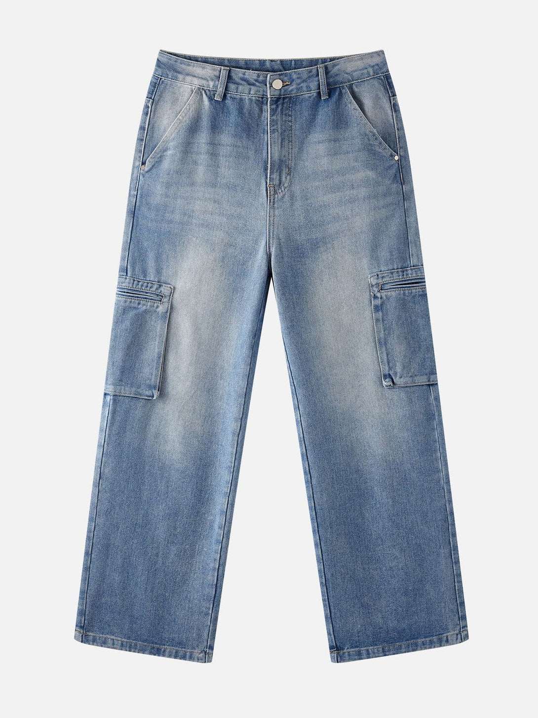 AlanBalen® - Washed Large Pocket Jeans AlanBalen