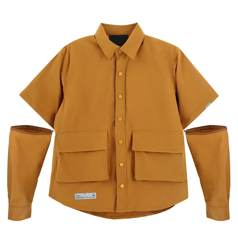 AlanBalen® - Streetwear Cargo Jacket Shirt Multi Pockets Jacket AlanBalen