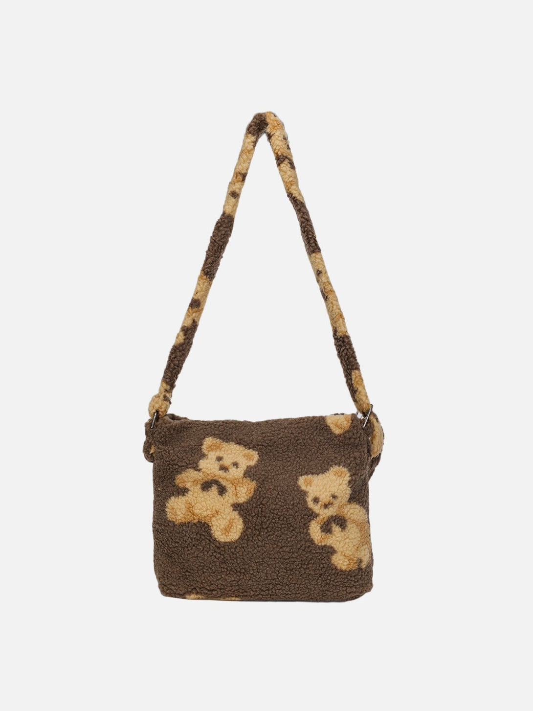 AlanBalen® - Bear Print Sherpa Shoulder Bag AlanBalen