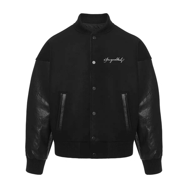 AlanBalen® - AFGK Black Varsity Jacket AlanBalen