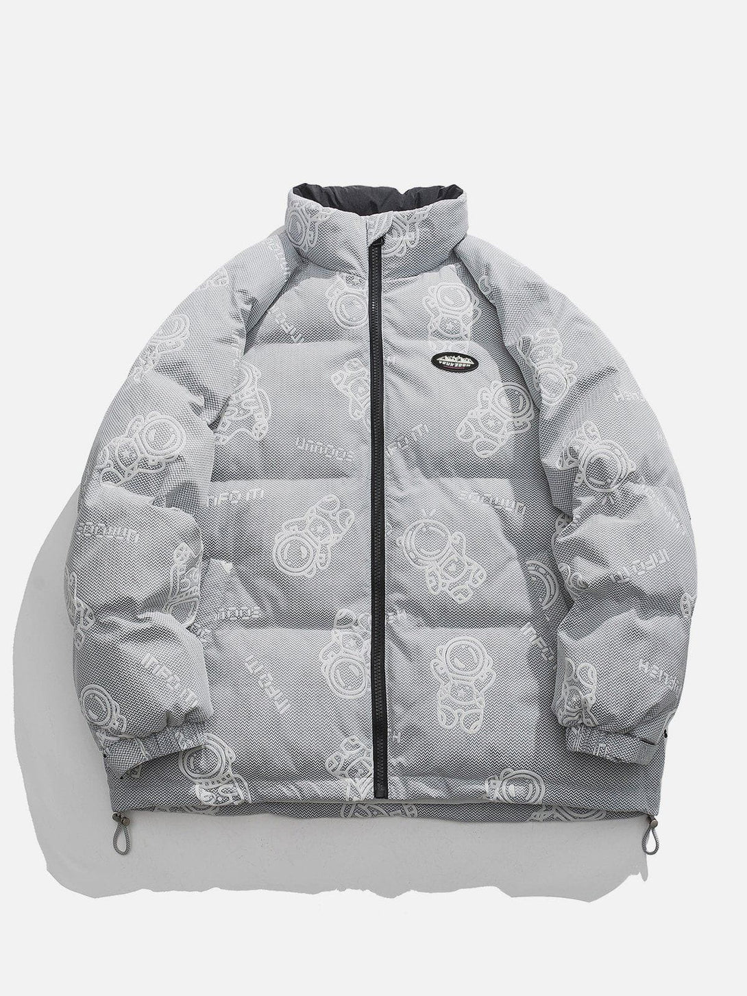 AlanBalen® Astronaut Print Winter Coat AlanBalen