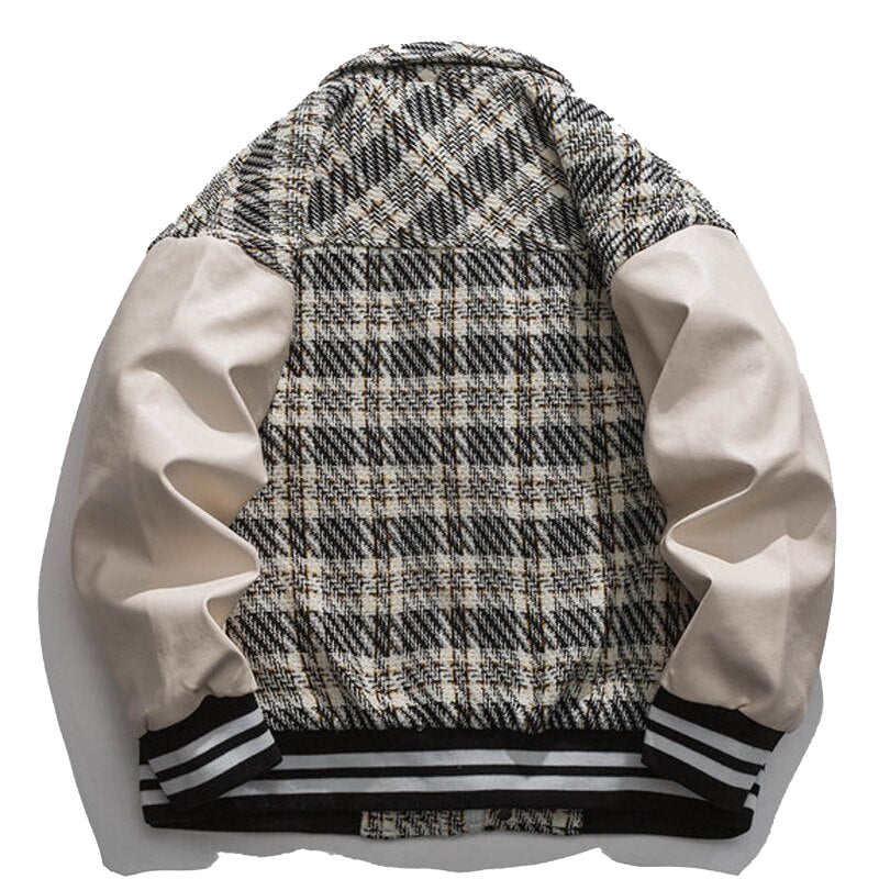 AlanBalen® Black Square Pattern Jacket AlanBalen