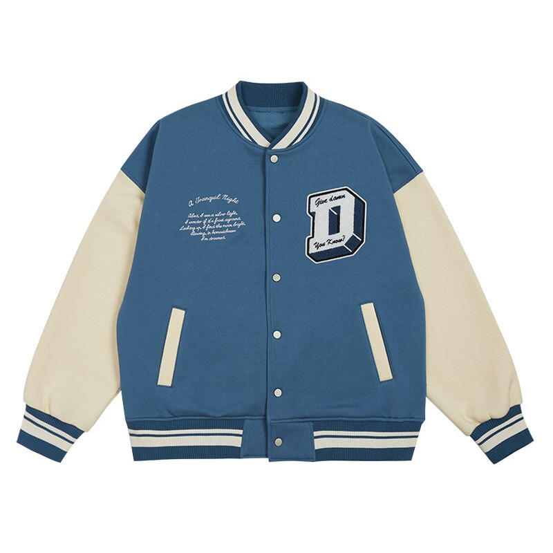 AlanBalen® - Blue DHORM Baseball Jacket AlanBalen