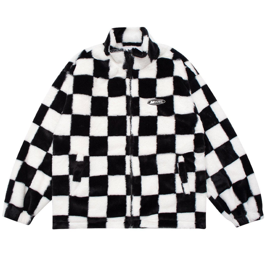 AlanBalen® Checkerboard Winter Coat AlanBalen