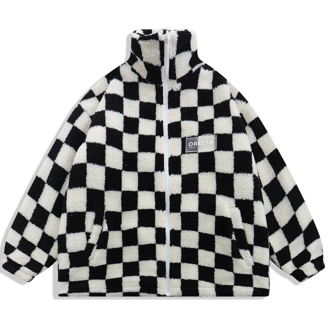 AlanBalen® Checkerboard Winter Coat AlanBalen