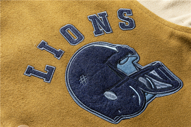 AlanBalen® DETROIT LIONS Baseball Jacket AlanBalen