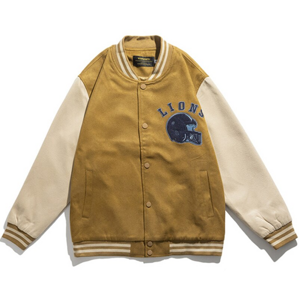 AlanBalen® DETROIT LIONS Baseball Jacket AlanBalen