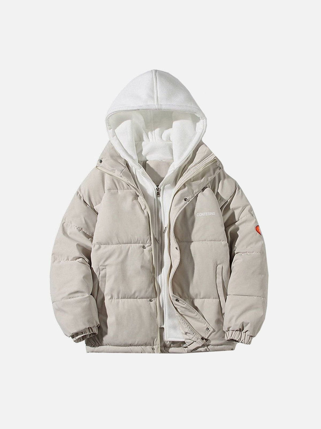 AlanBalen® Fake Two-piece Hooded Winter Coat AlanBalen