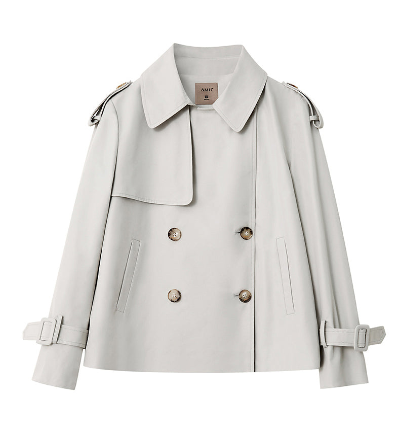 AlanBalen® Gray Trench Coat AlanBalen