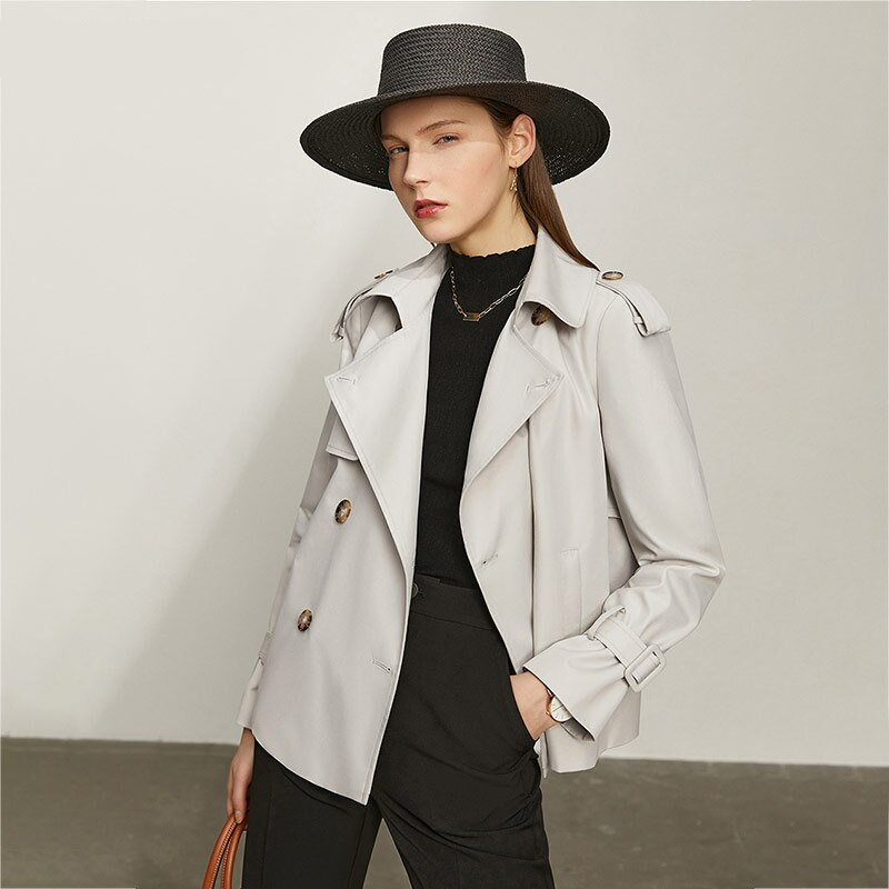 AlanBalen® Gray Trench Coat AlanBalen