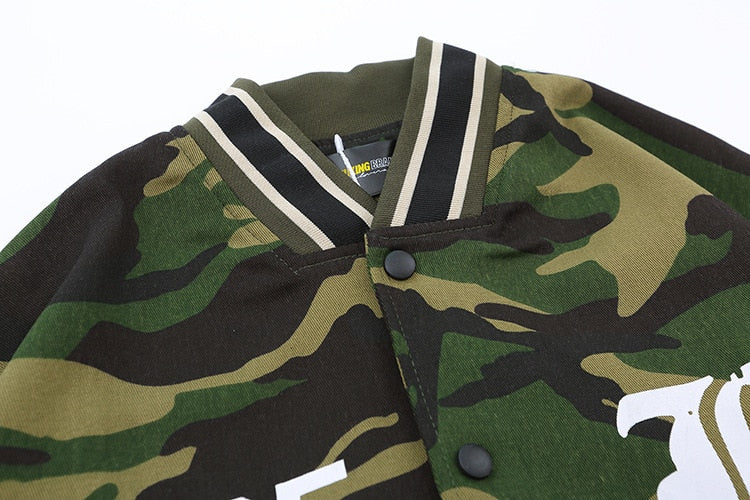 AlanBalen® Green Camouflage Jacket AlanBalen
