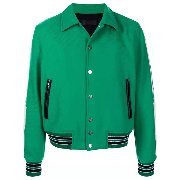 AlanBalen® Green Varsity Jacket AlanBalen