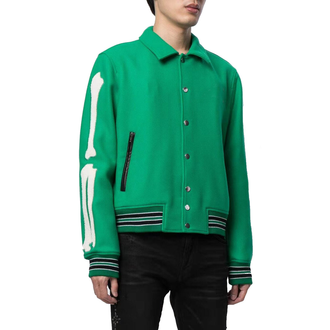 AlanBalen® Green Varsity Jacket AlanBalen