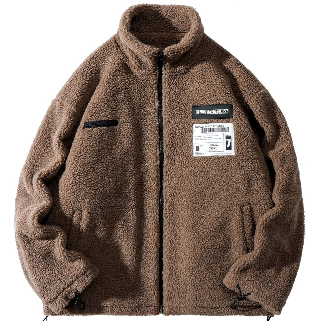 AlanBalen® Labeling Sherpa Winter Coat AlanBalen