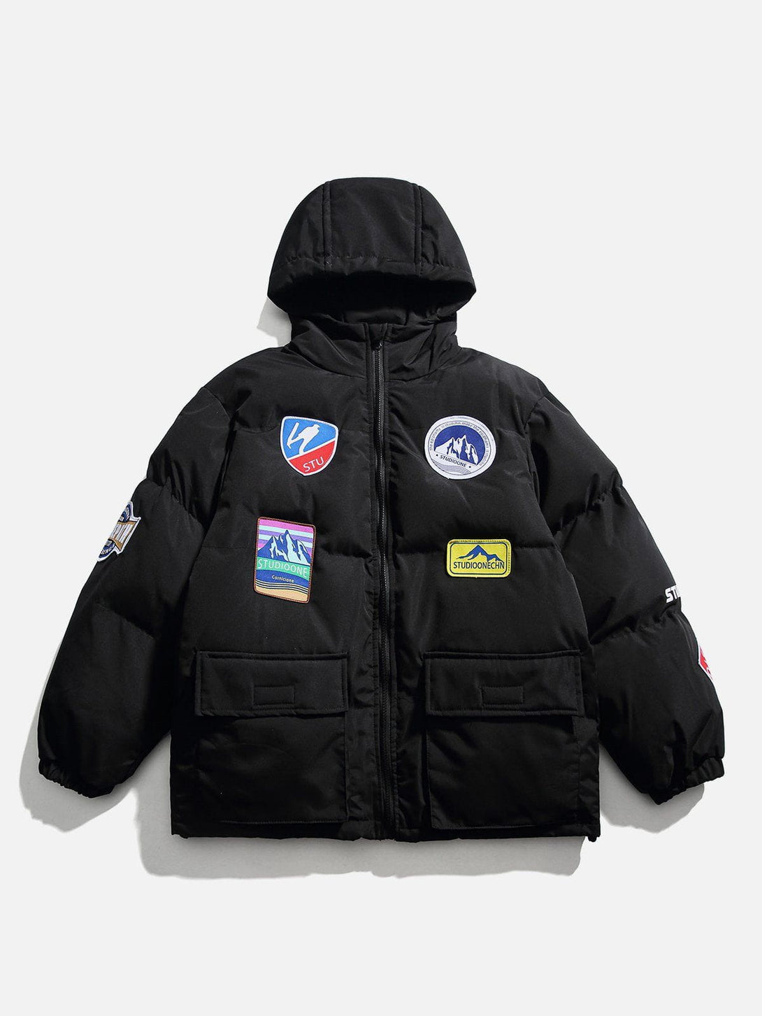 AlanBalen® Multi Badge Winter Coat AlanBalen