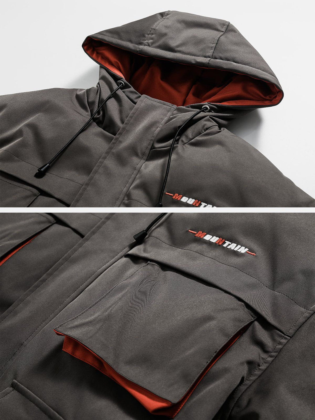 AlanBalen® Multi-Pocket Hood Outdoor Winter Coat AlanBalen