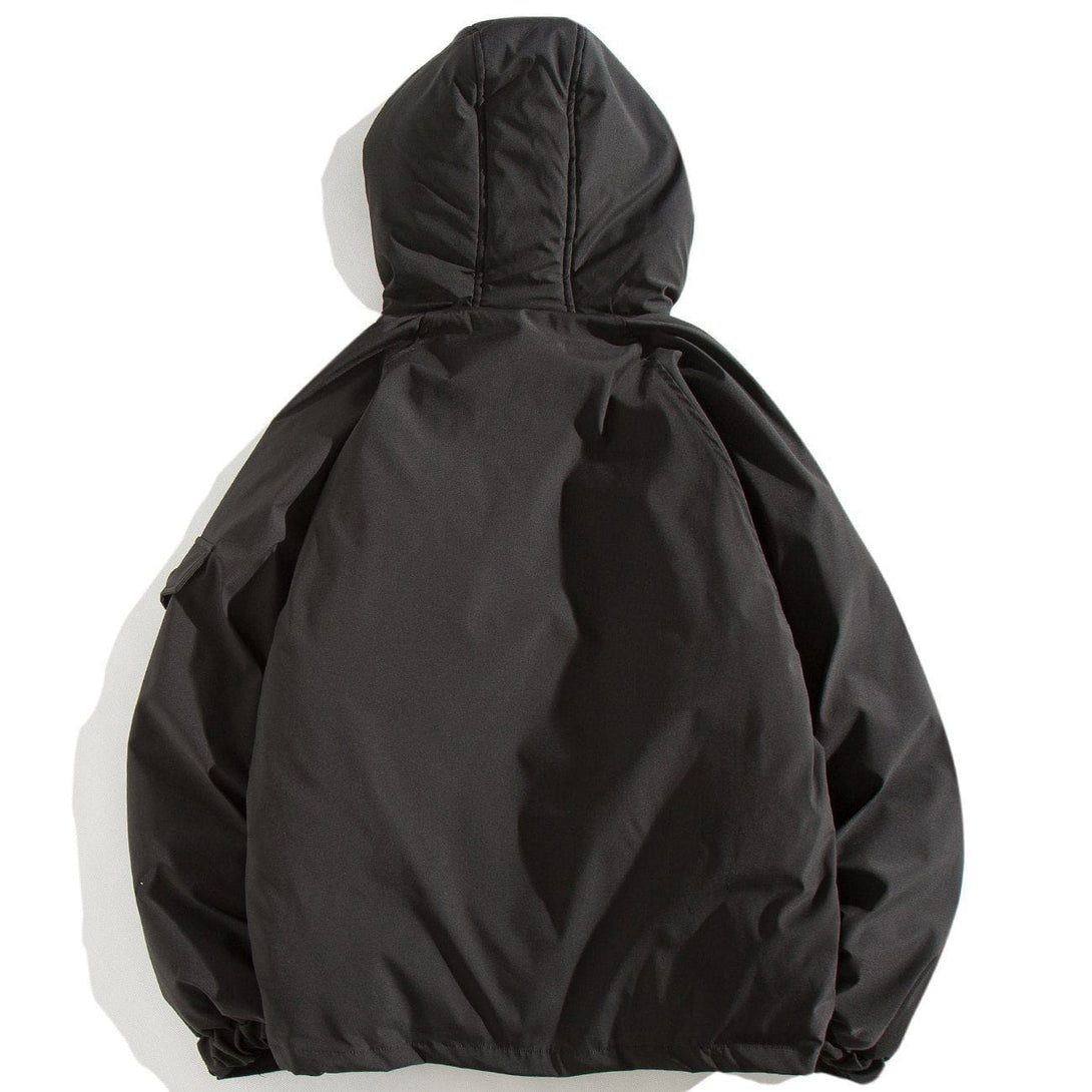 AlanBalen® Multi-pocket Hooded Winter Coat AlanBalen