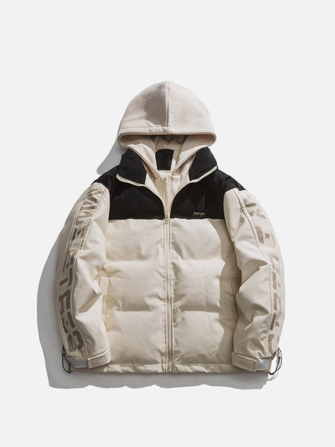 AlanBalen® Patchwork Hooded Winter Coat AlanBalen