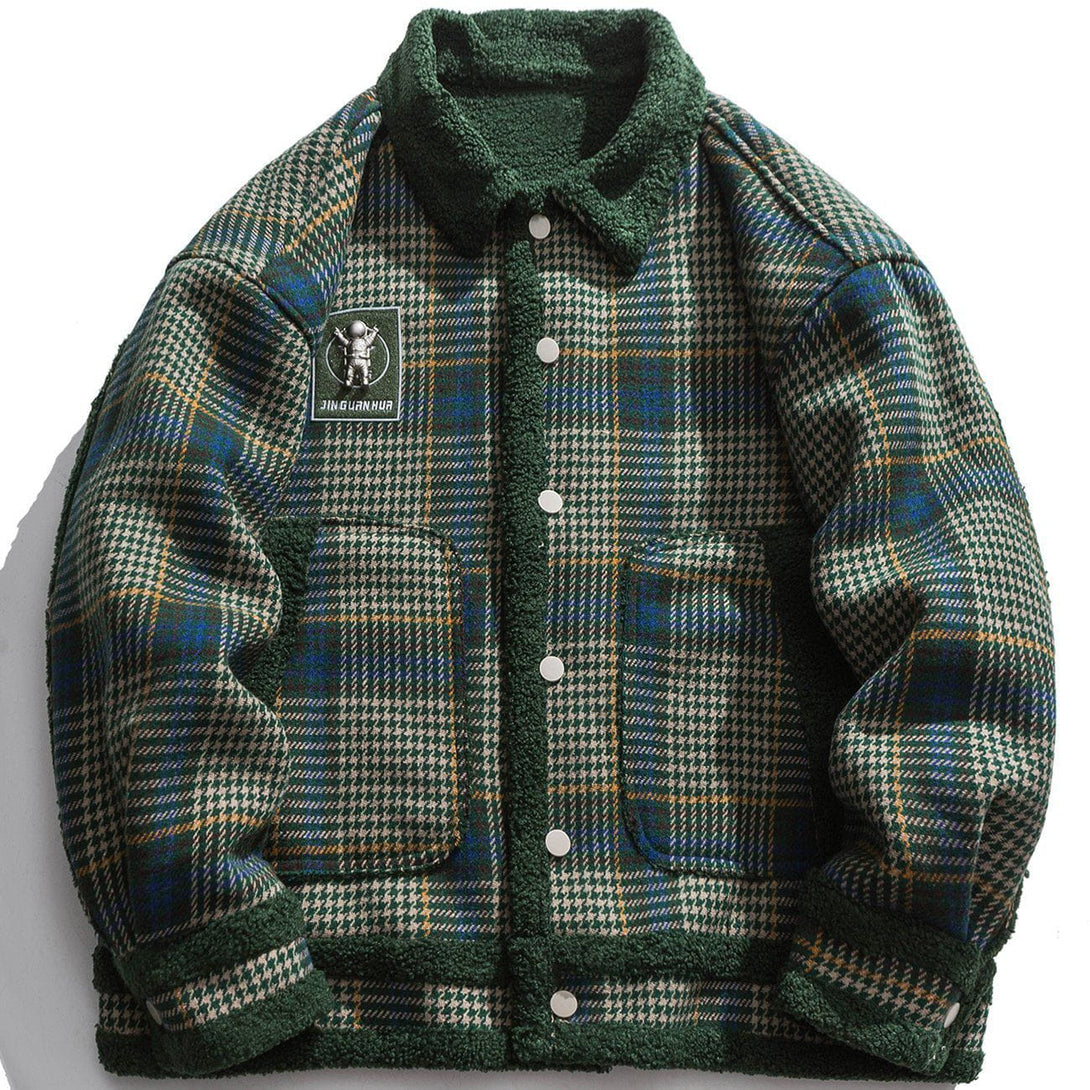 AlanBalen® Plaid Sherpa Winter Coat AlanBalen