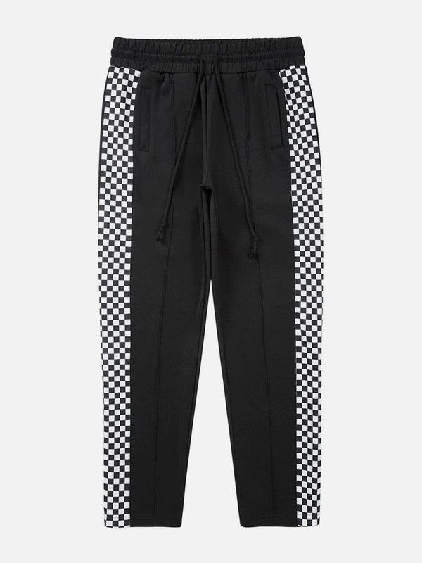 AlanBalen® Plaid Splicing Design Pants AlanBalen