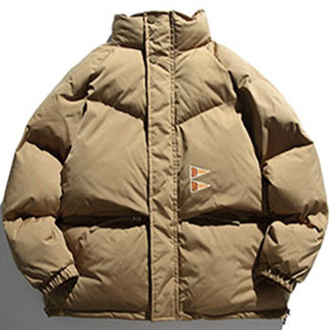 AlanBalen® Triangle Print Winter Coat AlanBalen