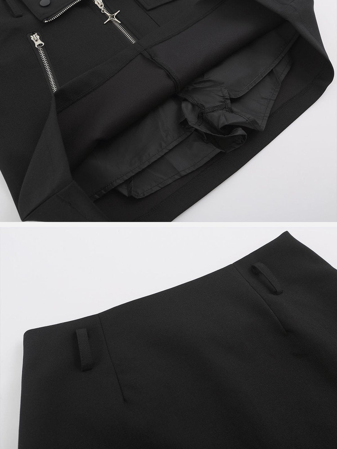 AlanBalen® Vintage Navel Crop Zip Suit AlanBalen