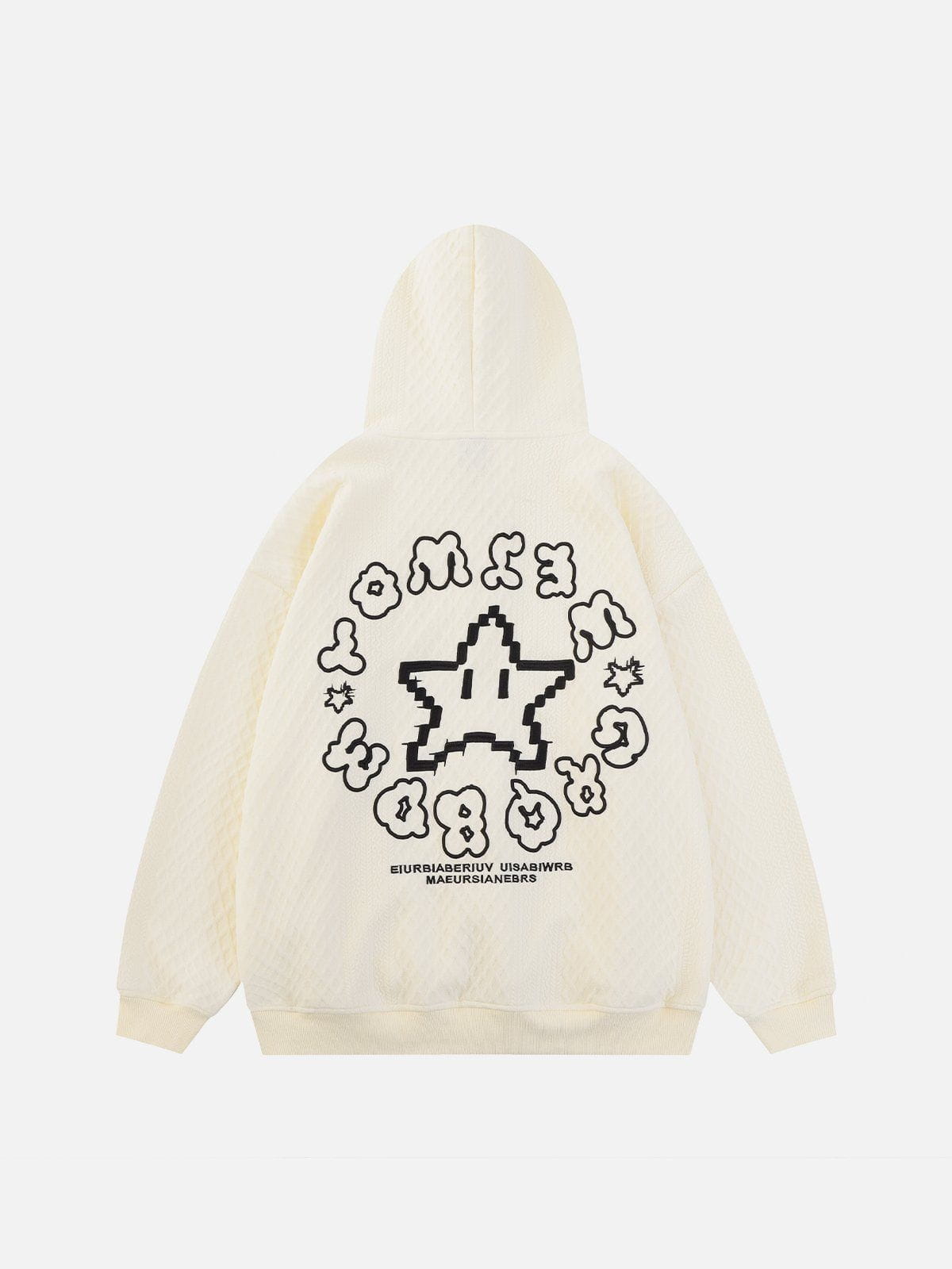 3d outlet embroidery hoodie