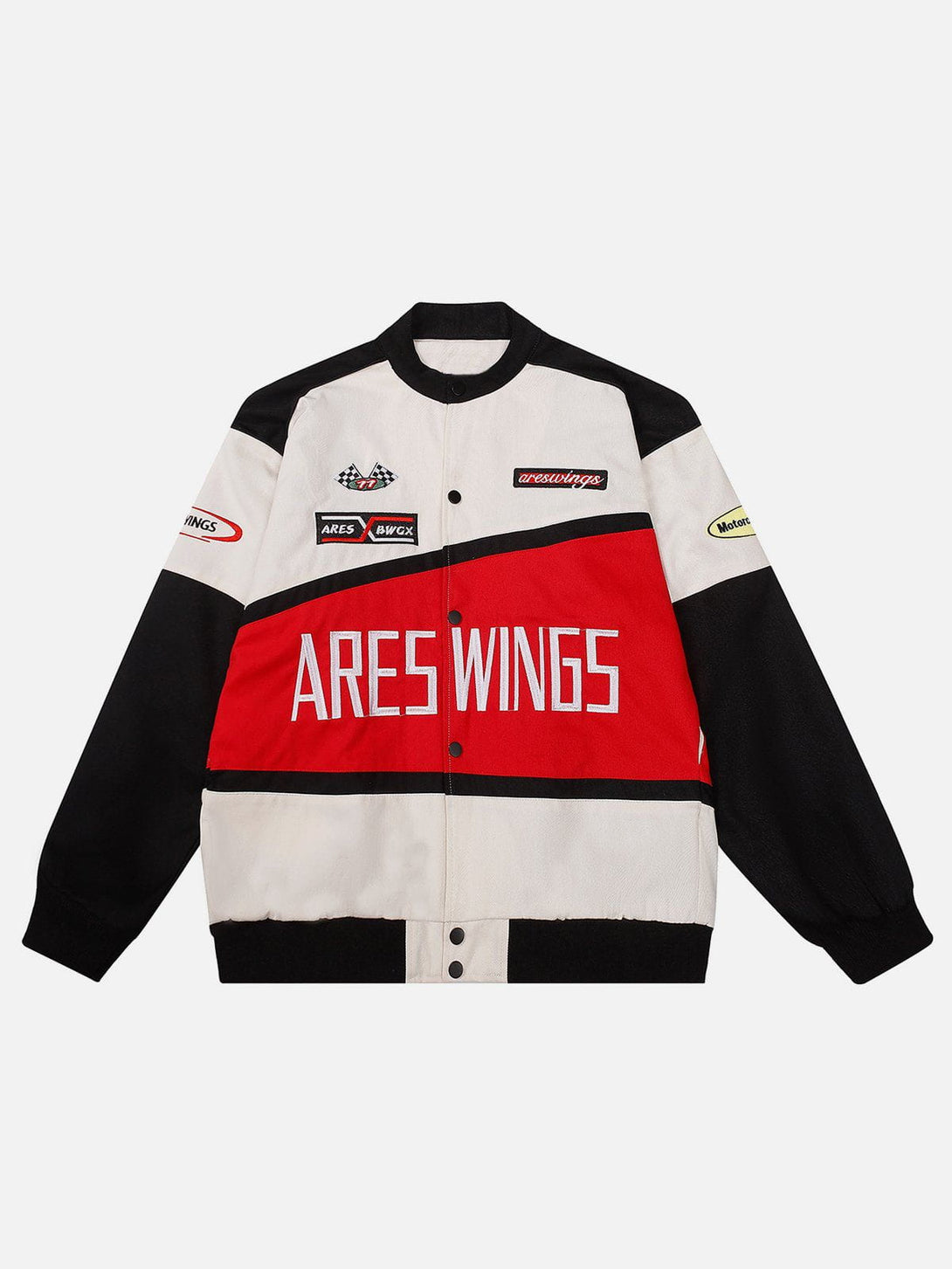 AlanBalen® - "ARES WINGS" Patchwork Racing Jacket AlanBalen