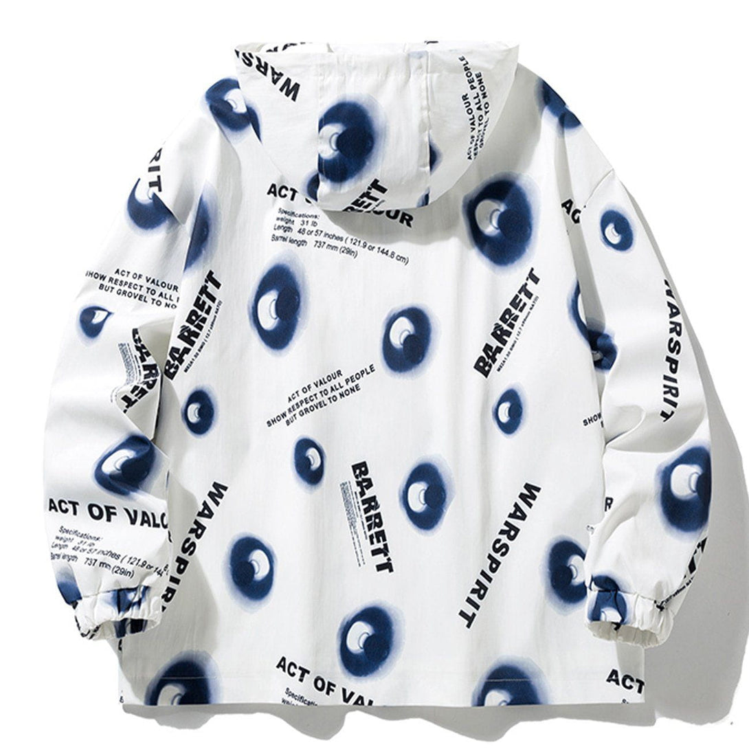 AlanBalen® - All Over Printed Abstract Eyeball Jacket AlanBalen