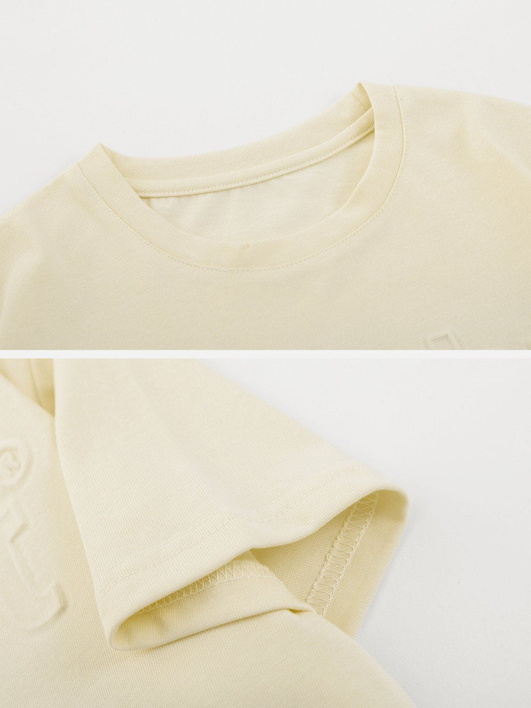 AlanBalen® - Alphabet Embossed Solid Tee AlanBalen