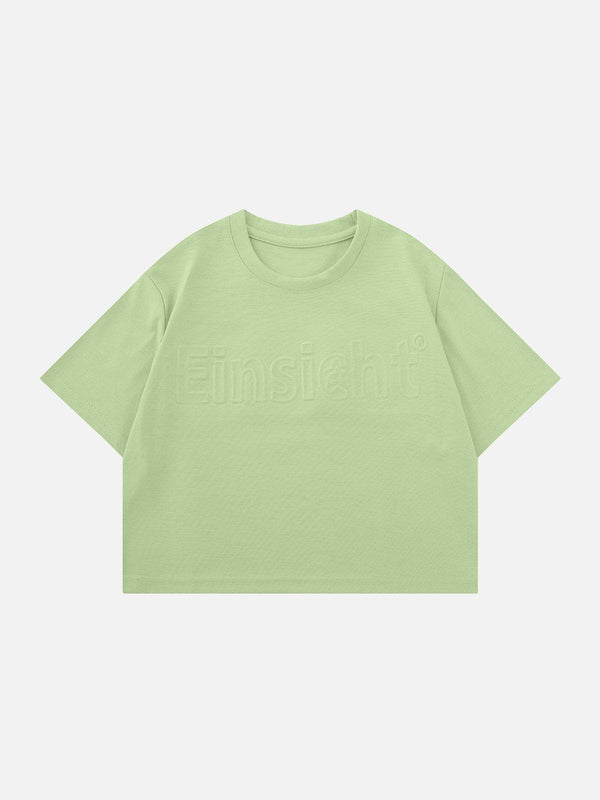 AlanBalen® - Alphabet Embossed Solid Tee AlanBalen