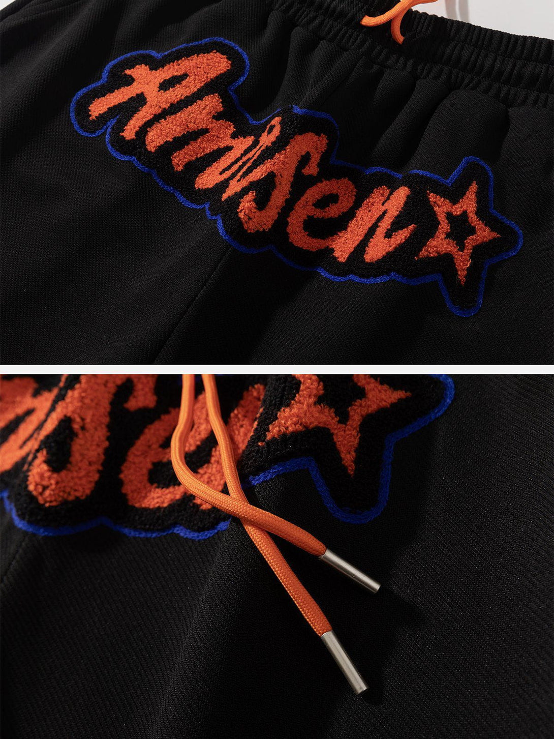 AlanBalen® - Alphabet Star Embroidery Shorts AlanBalen