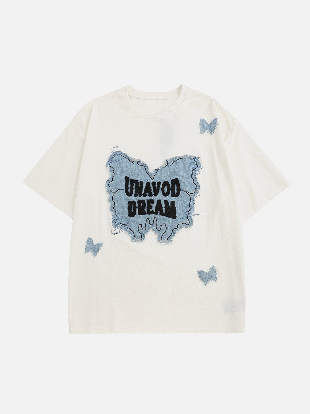 AlanBalen® - Applique Embroidery Butterfly Tee AlanBalen