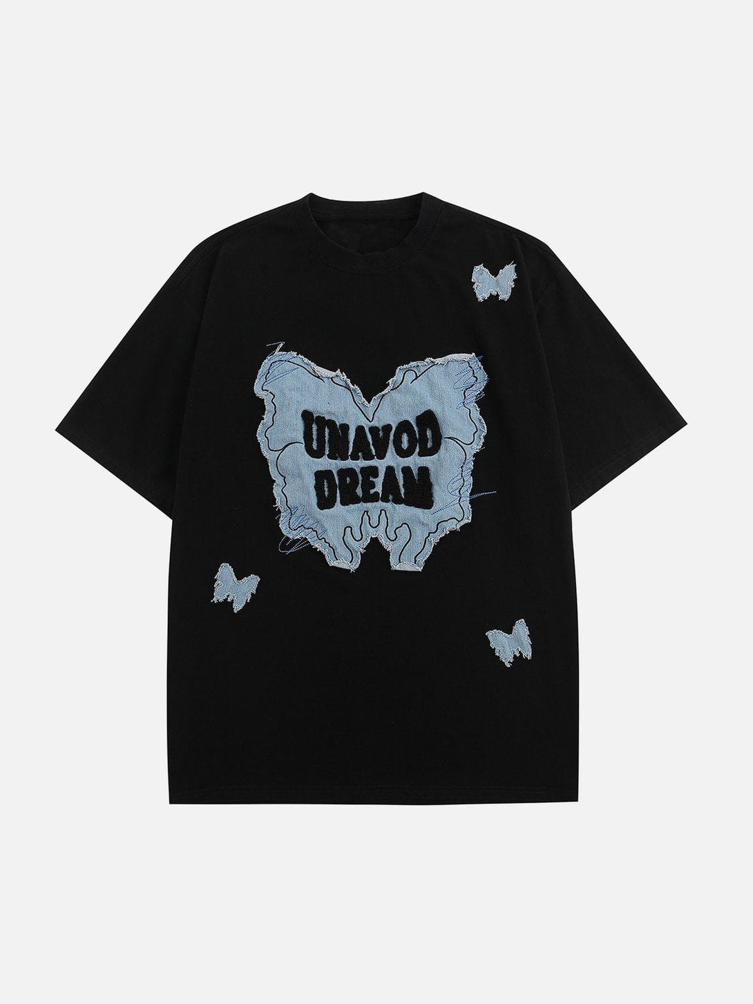 AlanBalen® - Applique Embroidery Butterfly Tee AlanBalen