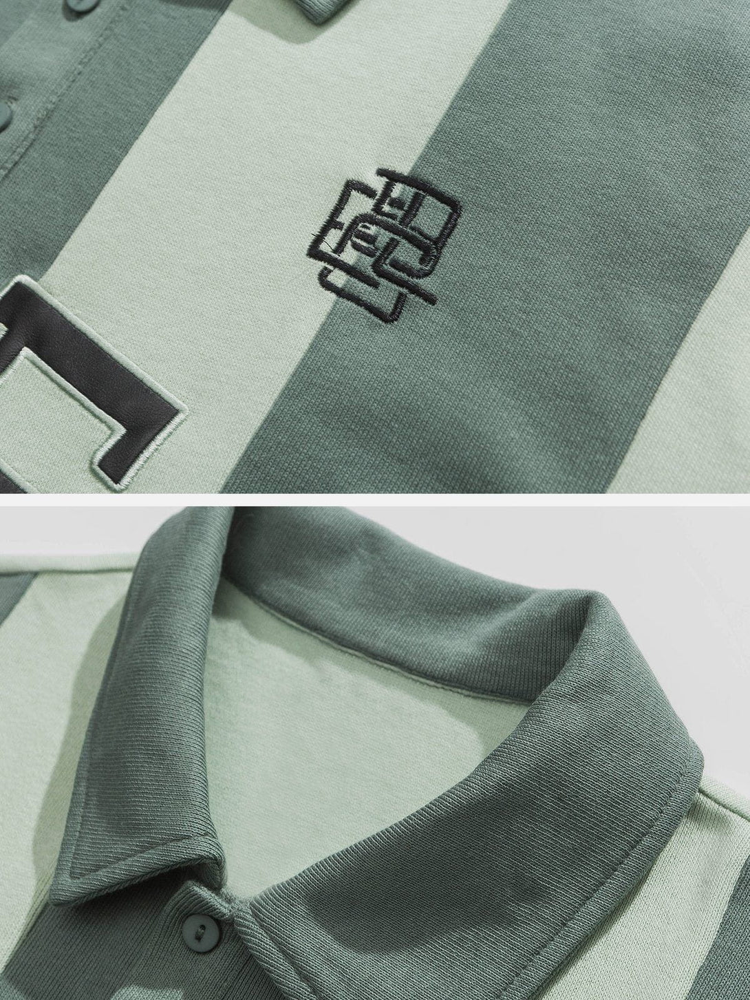 AlanBalen® - BLEG Print Stripes Sweatshirt AlanBalen