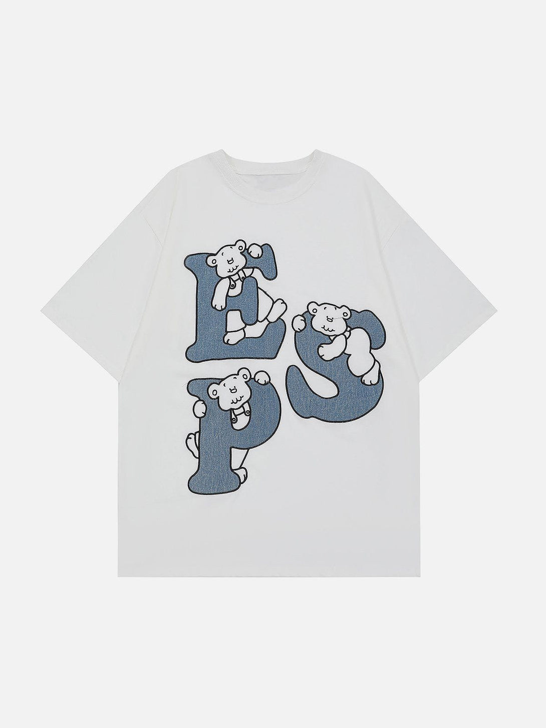 AlanBalen® - Bear Letter Print Tee AlanBalen