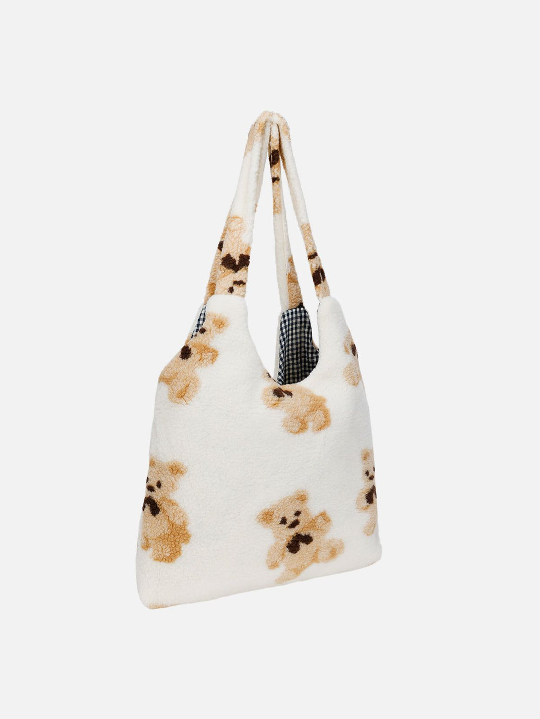 AlanBalen® - Bear Pattern Sherpa Bag AlanBalen