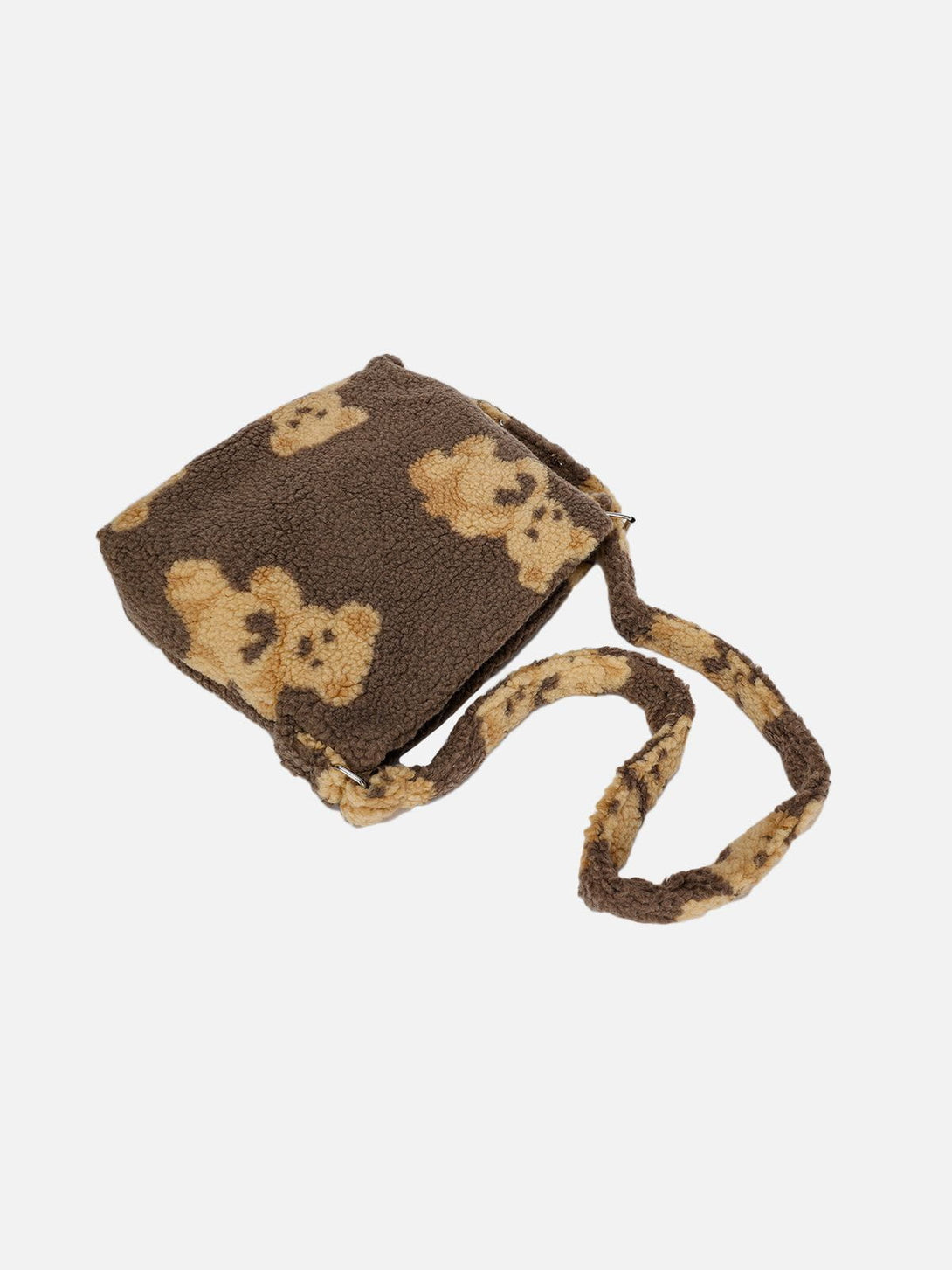 AlanBalen® - Bear Print Sherpa Shoulder Bag AlanBalen