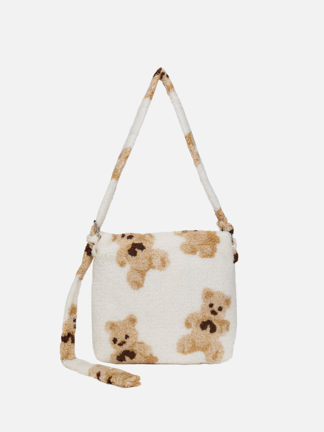 AlanBalen® - Bear Print Sherpa Shoulder Bag AlanBalen