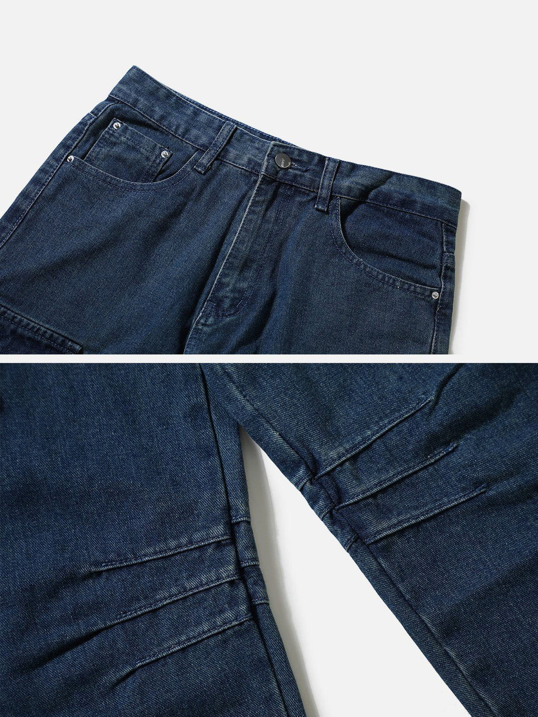 AlanBalen® - Big Pocket Ruched Jeans AlanBalen