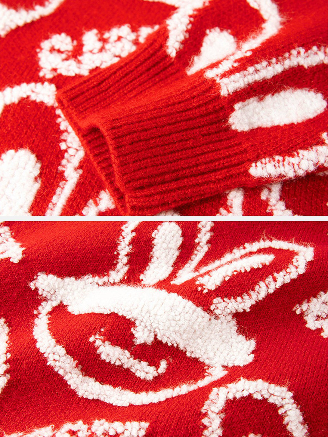AlanBalen® - Blindfolded Rabbit Knit Sweater AlanBalen
