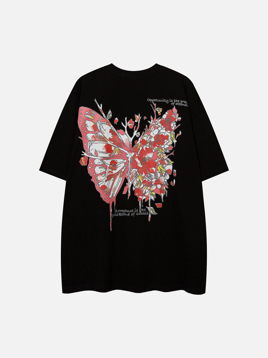 AlanBalen® - Butterfly Sakura Graphic Tee AlanBalen