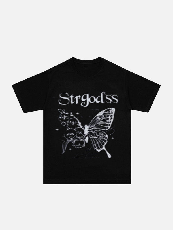 AlanBalen® - Butterfly Vine Print Tee AlanBalen