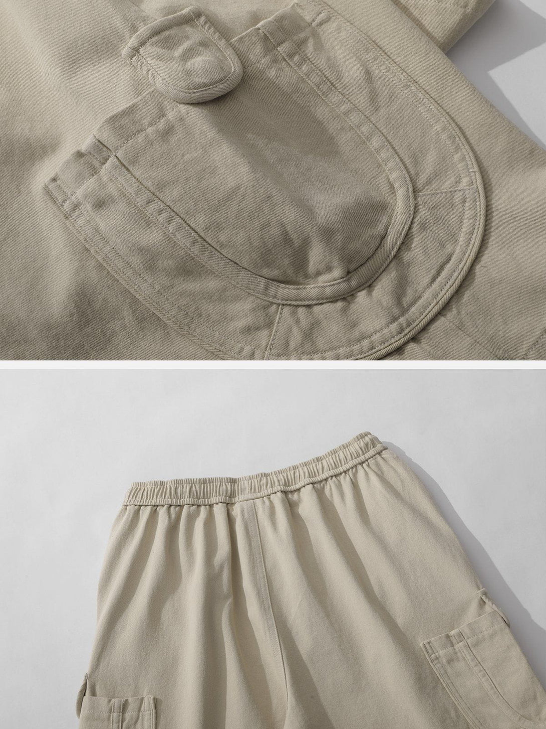 AlanBalen® - Button Discreet Side Pockets Shorts AlanBalen
