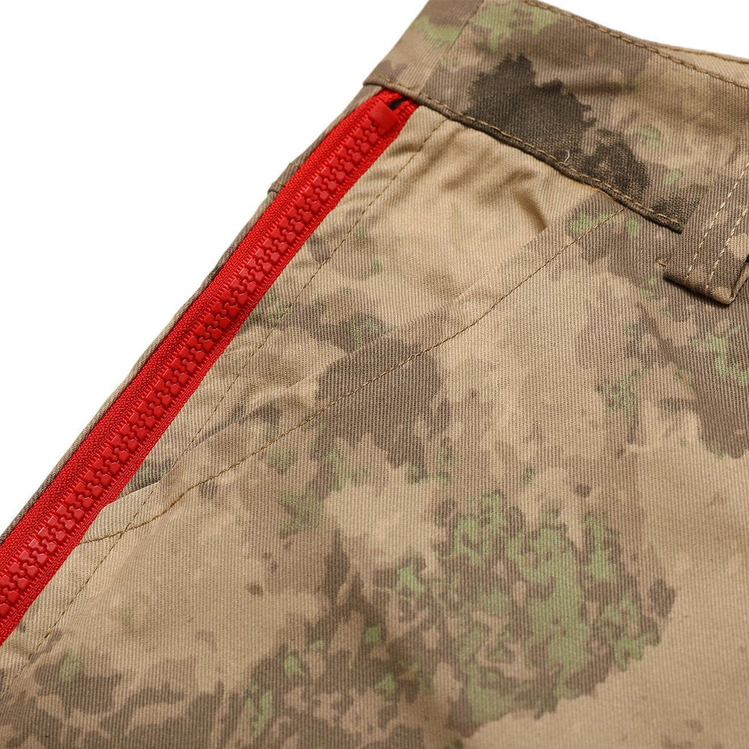 AlanBalen® - Camouflage Adjustable Zip Straight Pants AlanBalen