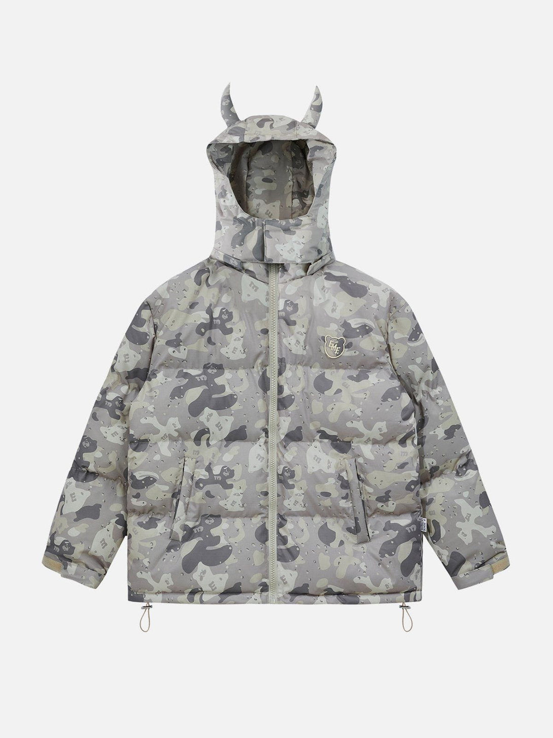 AlanBalen® - Camouflage Embroidered Letters Winter Coat AlanBalen