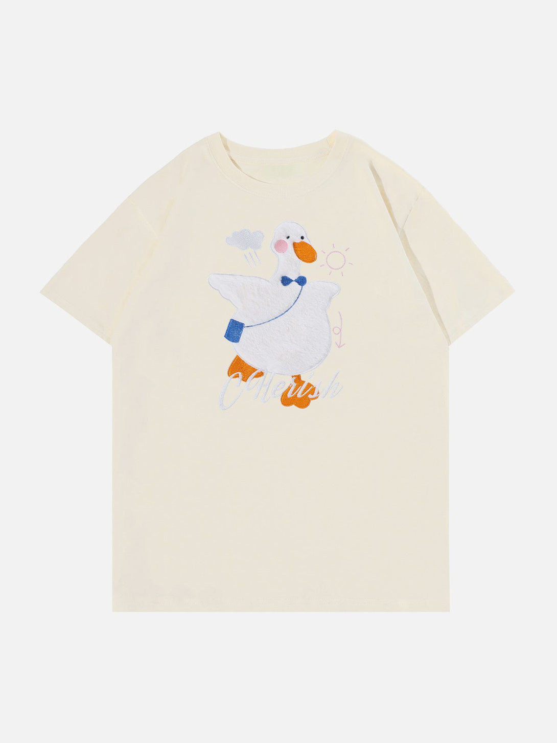 AlanBalen® - Cartoon Duck Patchwork Tee AlanBalen